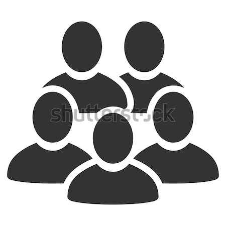 Men Collective Flat Icon Stock photo © ahasoft