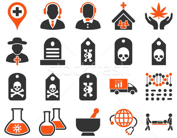 Medical bicolor icons Stock photo © ahasoft