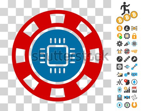 Bitcoin сотрудничество икона вектора применение веб-дизайна Сток-фото © ahasoft