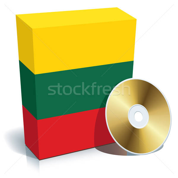 Logiciels boîte cd pavillon couleurs affaires [[stock_photo]] © Aiel