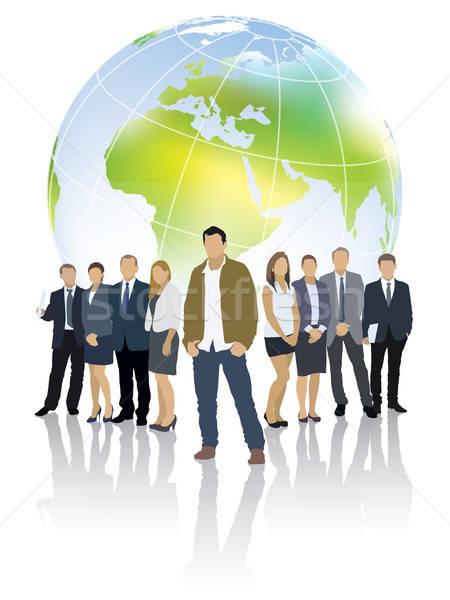グローバル チーム 1 ビジネスマン グループの人々  世界 ストックフォト © Aiel
