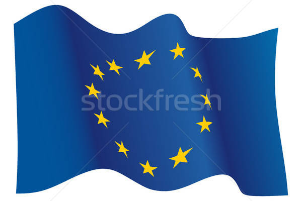 商業照片: 歐洲的 · 工會 · 旗 · 十二 · 黃色