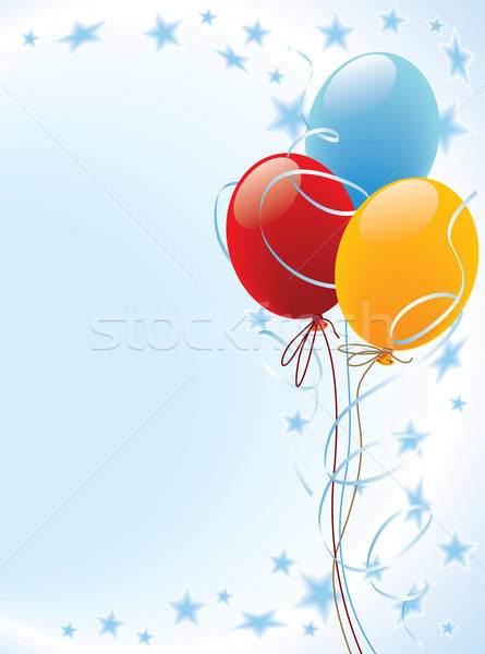 Zdjęcia stock: Balon · strony · balony · dekoracji · świetle · pomarańczowy
