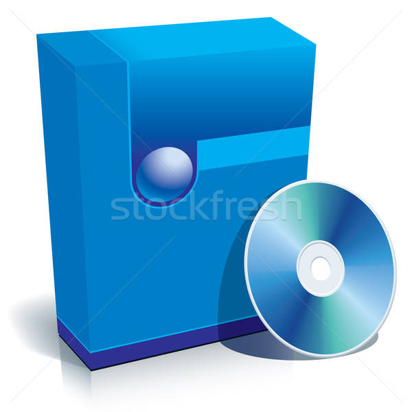 Box and CD vector Stock photo © Aiel