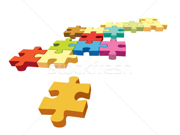 Stock photo: Jigsaw puzzle