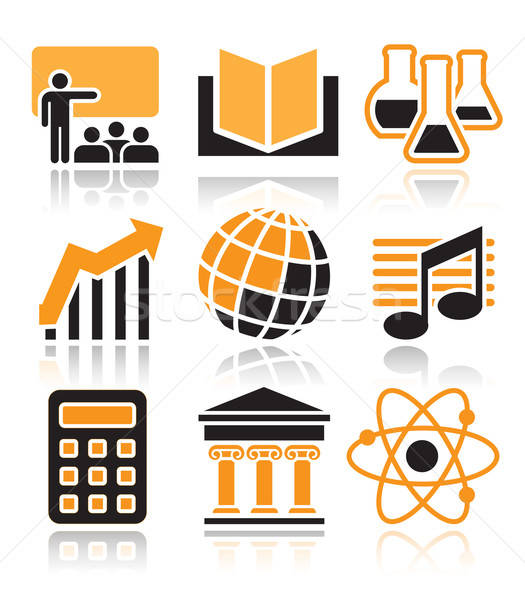 Science and education icons Stock photo © Aiel
