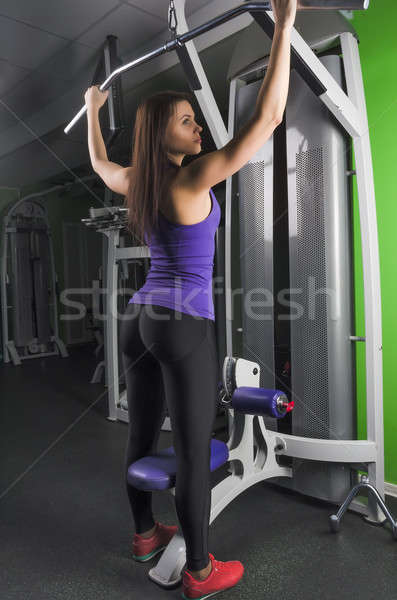 красивой мышечный соответствовать женщину фитнес Сток-фото © Aikon