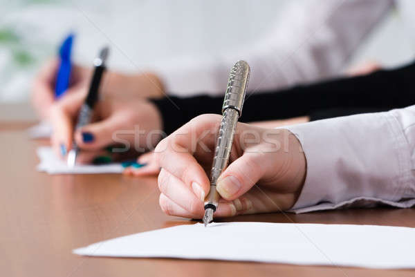 Handwriting girls Stock photo © Aikon