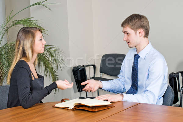 Business Interview Stock photo © Aikon