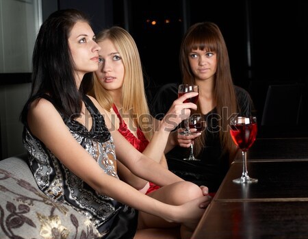 Young women in a bar Stock photo © Aikon