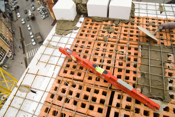 Workplace of bricklayer Stock photo © Aikon
