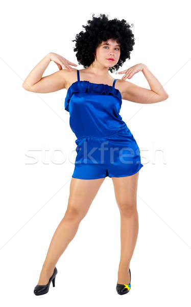 Bastante dançarina jovem bela mulher dança discoteca Foto stock © Aikon