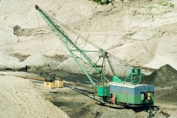 Borostyánkő bányászat Oroszország munka fém ipar Stock fotó © Aikon