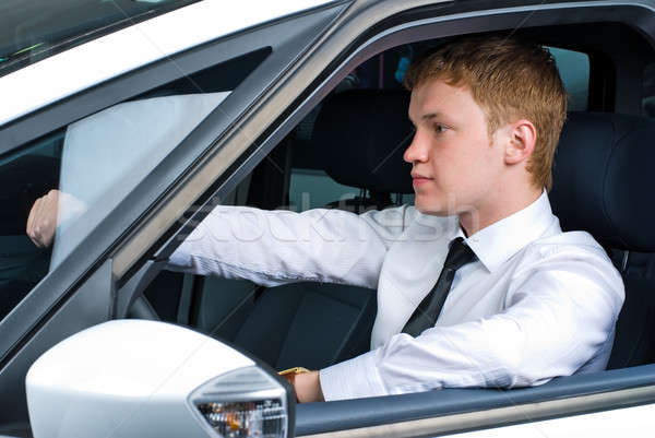 Driving man Stock photo © Aikon