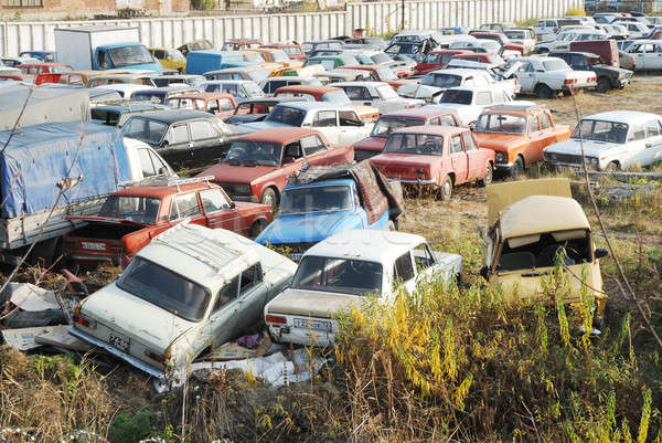 Dump of old cars Stock photo © Aikon