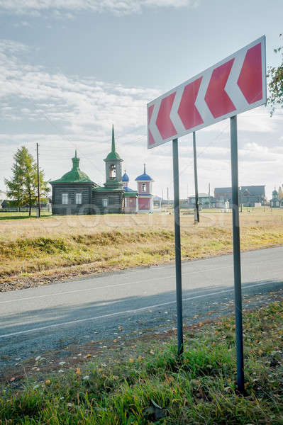 Churches in Nizhnyaya Sinyachikha.Russia Stock photo © Aikon