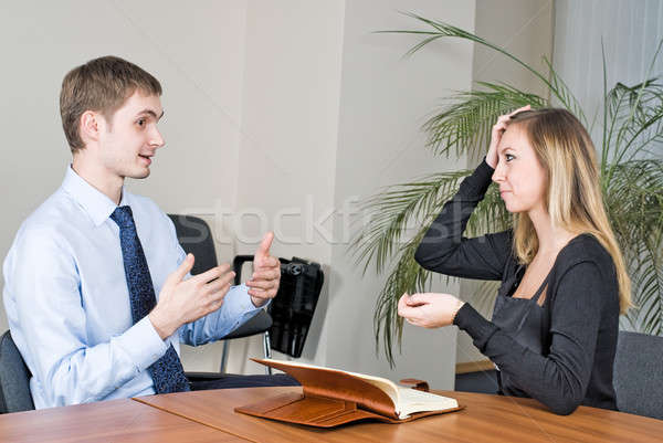 Business Interview Stock photo © Aikon