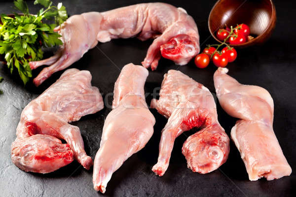 Frischen Fleisch Kaninchen bereit Koch Stock foto © Ainat