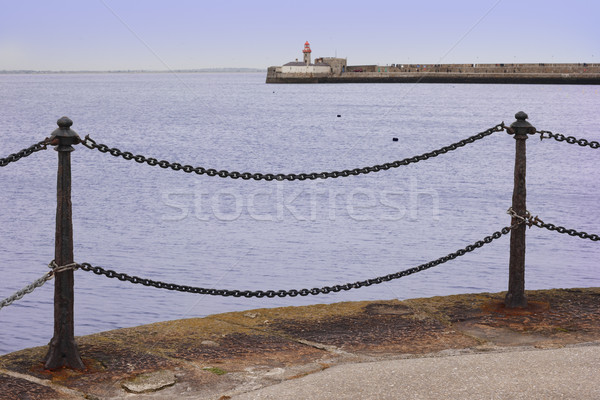 Marine landscape at promenade of port Stock photo © Aitormmfoto