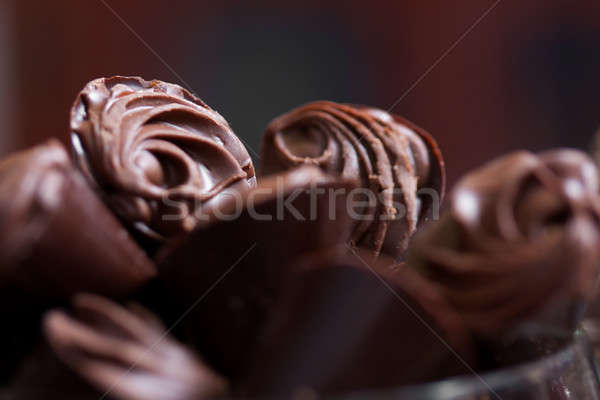Csokoládé cukorka közelkép cukor süti senki Stock fotó © ajfilgud