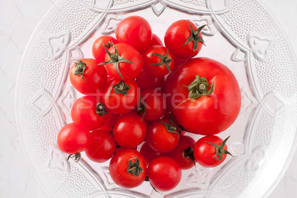 Paradicsom sok koktélparadicsom üveg edény gyümölcs Stock fotó © ajfilgud