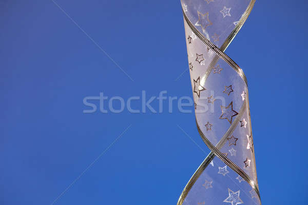 átlátszó textil szalag kék Stock fotó © ajfilgud