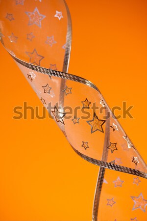 Stock fotó: átlátszó · textil · szalag · narancs