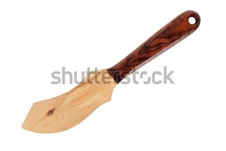 Holz Messer weiß isoliert Küche Tool Stock foto © ajt