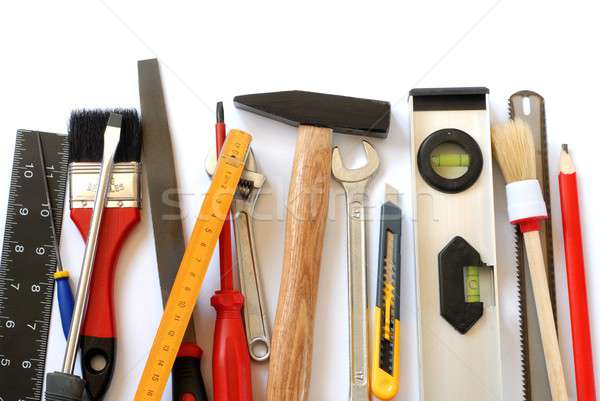 Herramientas aislado establecer lápiz cuchillo archivo Foto stock © ajt