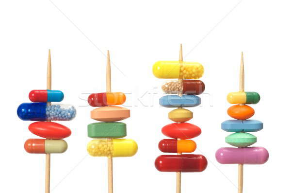 Pills on Toothpicks Stock photo © ajt