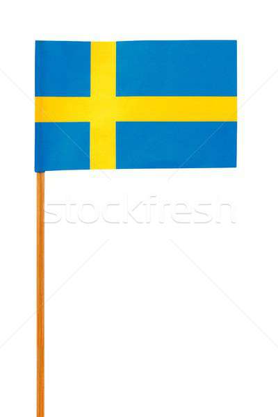 ストックフォト: フラグ · スウェーデン · 孤立した · 白 · クロス · 青
