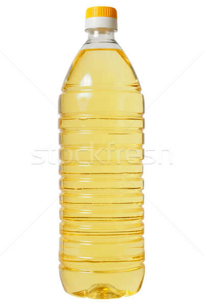 Botella aceite de girasol aislado blanco Foto stock © ajt