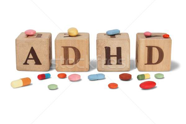ADHD on wooden blocks Stock photo © ajt