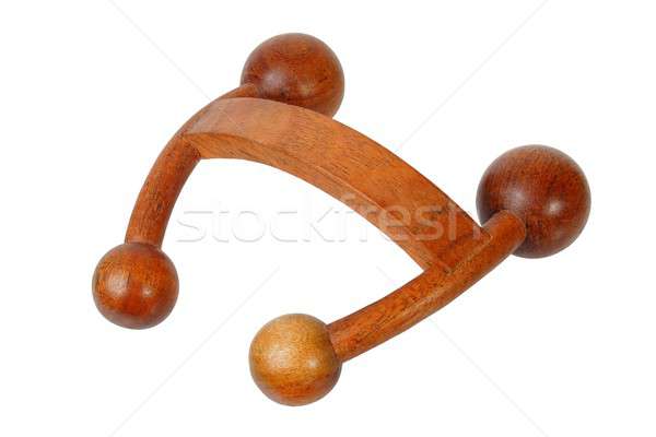 Wooden massager on white Stock photo © ajt