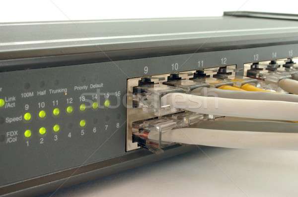 Switch serveur réseau câble Electronics ethernet [[stock_photo]] © ajt