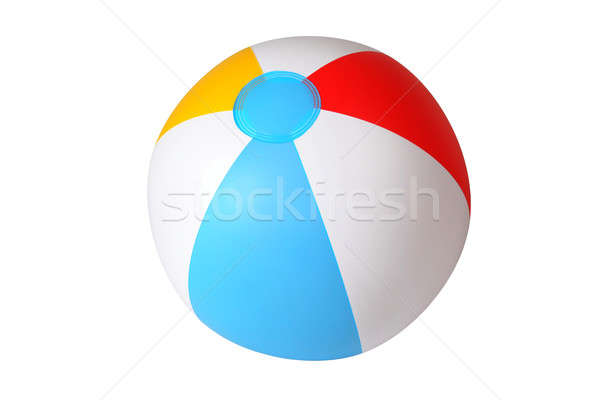 Izolált strandlabda felfújható fehér tengerpart labda Stock fotó © ajt