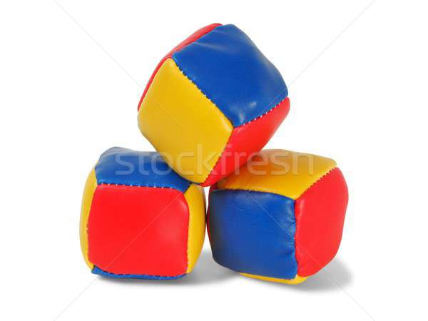 Juggling balls on white Stock photo © ajt