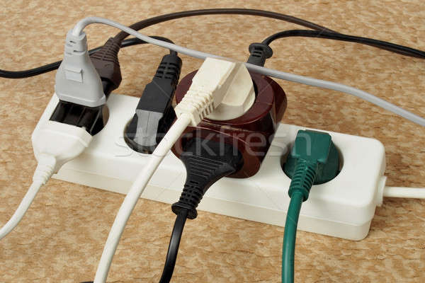 Overloaded extension cord Stock photo © ajt