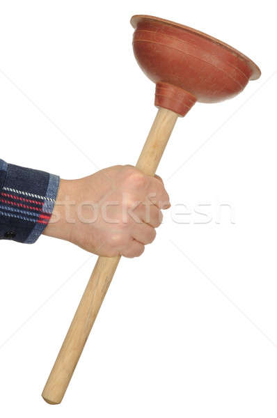 Hand with Plunger Stock photo © ajt