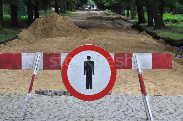 No Pedestrians Sign Stock photo © ajt