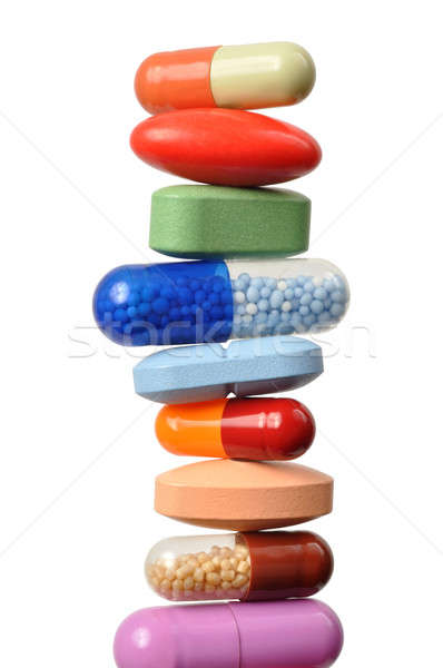 Stack of pills and capsules Stock photo © ajt