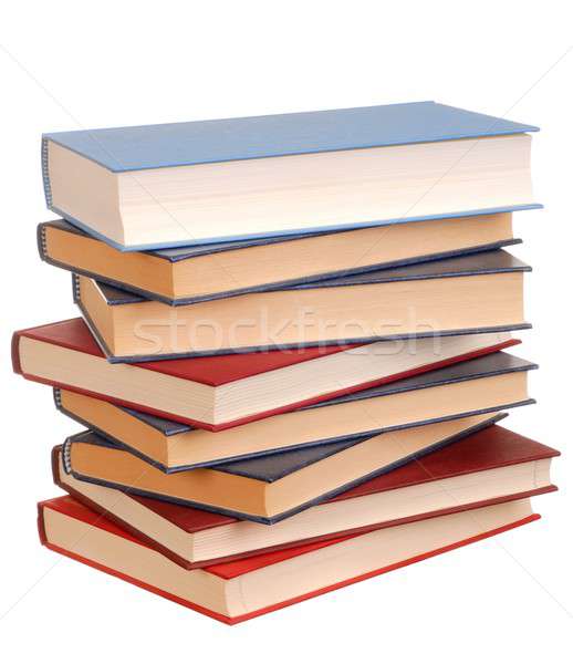Könyvek boglya izolált fehér könyvtár bölcsesség Stock fotó © ajt