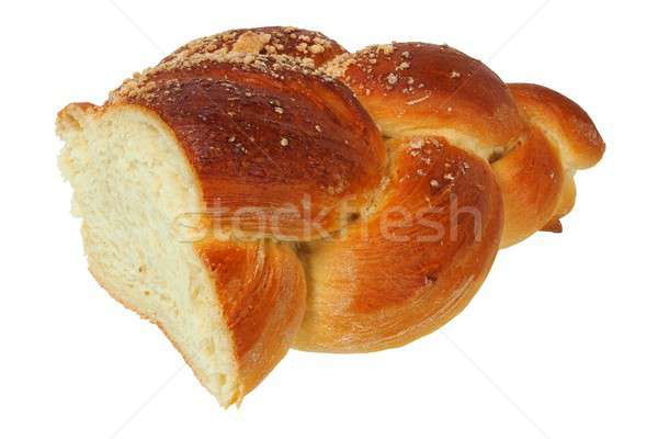 Stock photo: Challah bun on white