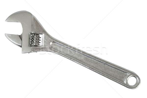 Adjustable wrench on white Stock photo © ajt