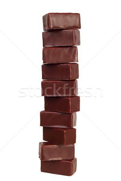 Stock fotó: Boglya · izolált · fehér · étel · csokoládé · cukorka