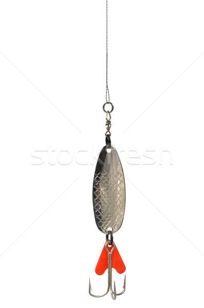 Halászat csali makró csalétek izolált fehér Stock fotó © ajt
