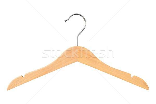 Wooden hanger on white Stock photo © ajt