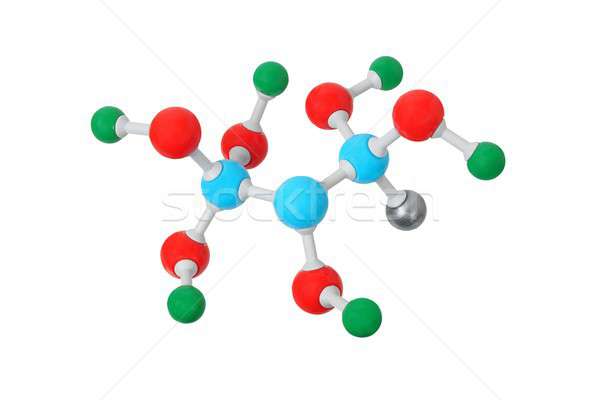 Foto stock: Blanco · modelo · aislado · ciencia · químicos · investigación