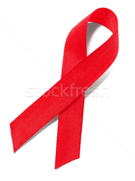 Red AIDS awareness ribbon Stock photo © ajt