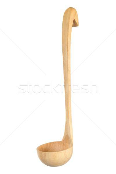 Wooden ladle on white Stock photo © ajt